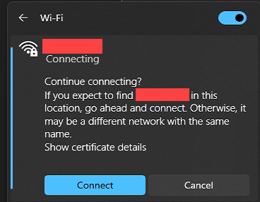 Get rid of the “Continue connecting?” prompt for your policy-configured wifi networks